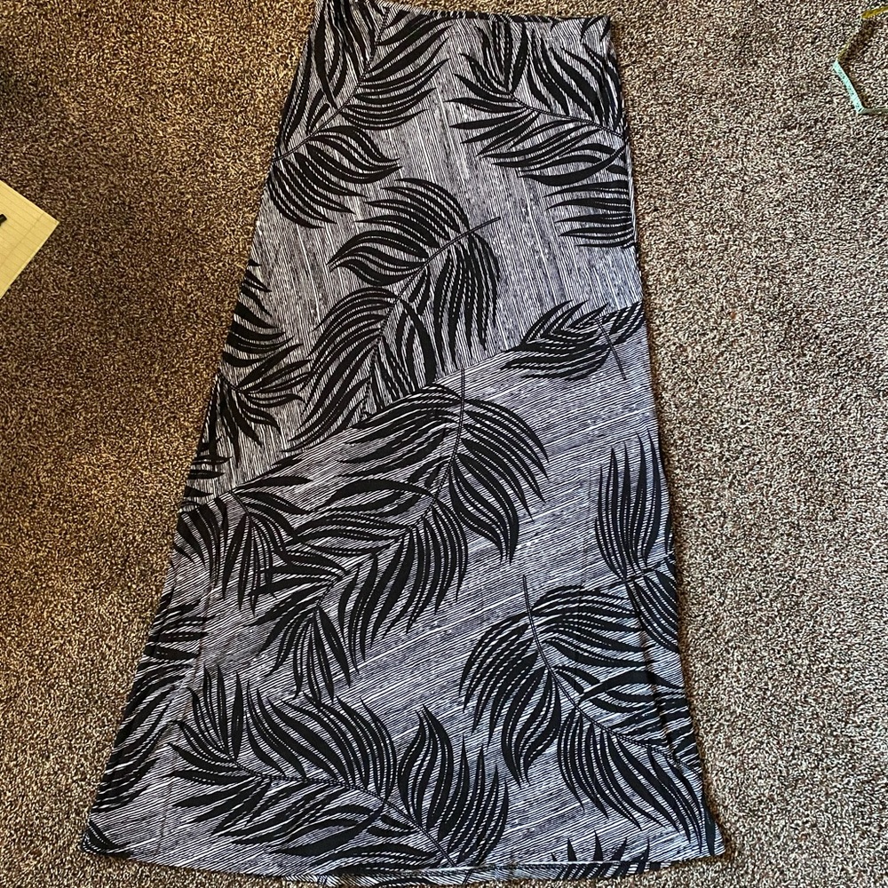 Black and Grey Tropical Skirt